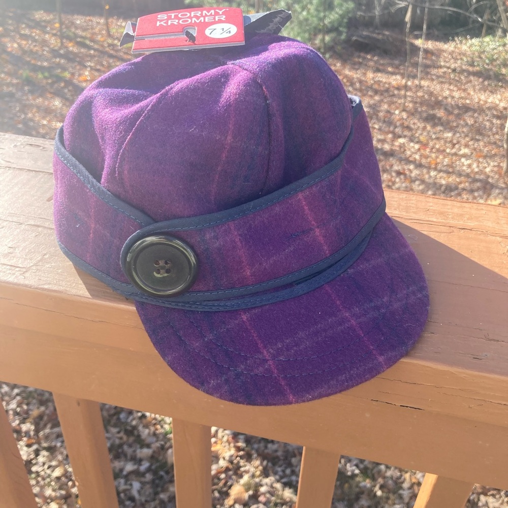 Stormy Kromer Women's Purple Plaid Hat